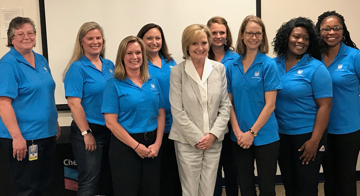 Senator Hyde-Smith tours the Chevron Pascagoula plant and enjoys lunch with Chevron's Women's Network