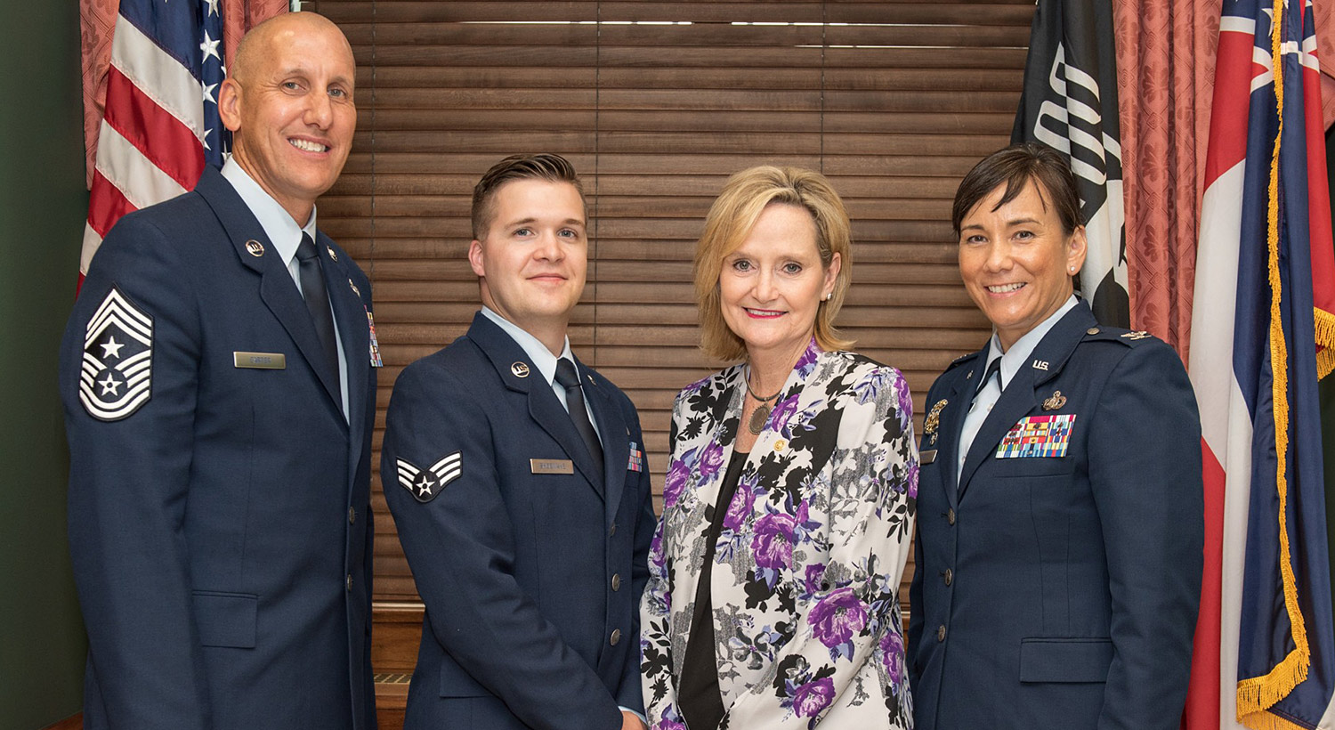 Senator Hyde-Smith meets with the leadership of the Keesler AFB 81st Training Wing