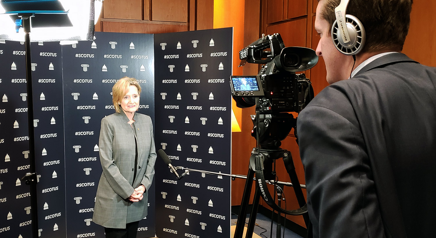 Senator Hyde-Smith discusses the Supreme Court nomination of Brett Kavanaugh with local media outlets