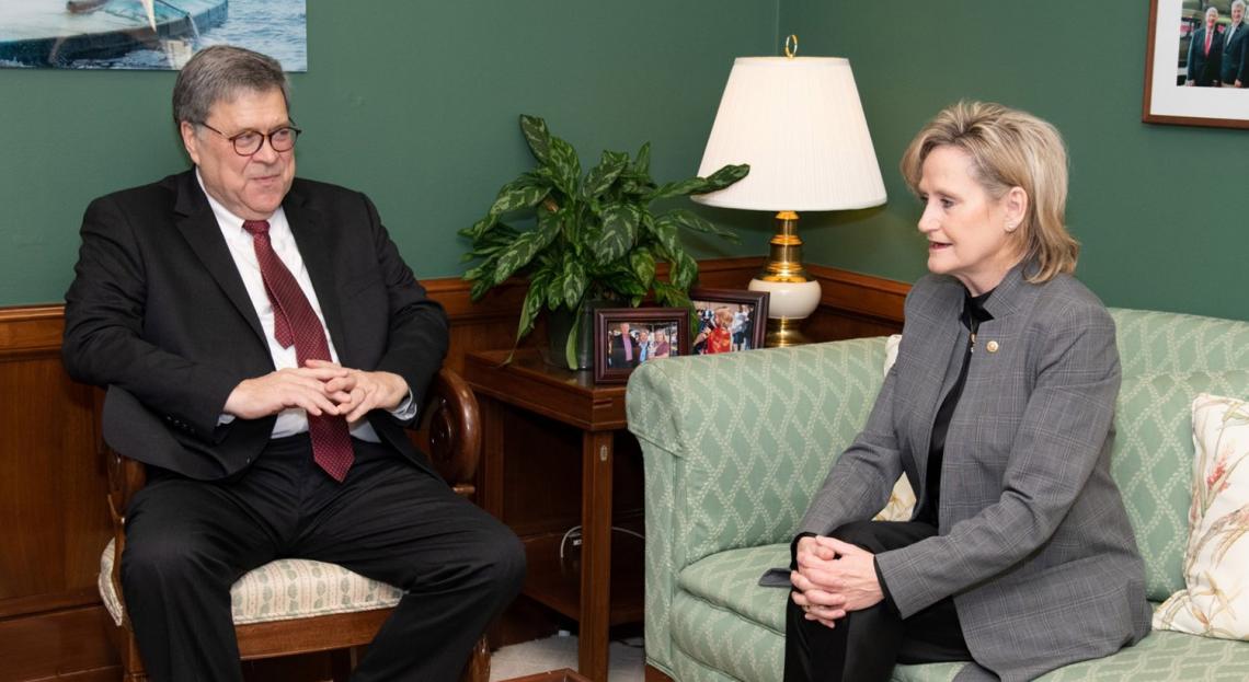 Senator Hyde-Smith visits with William P. Barr, President Trump's nominee to be Attorney General of the United States
