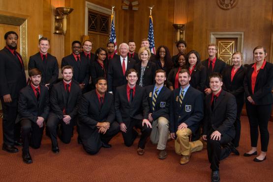East Mississippi Community College DECA Team; with Senator Roger Wicker
